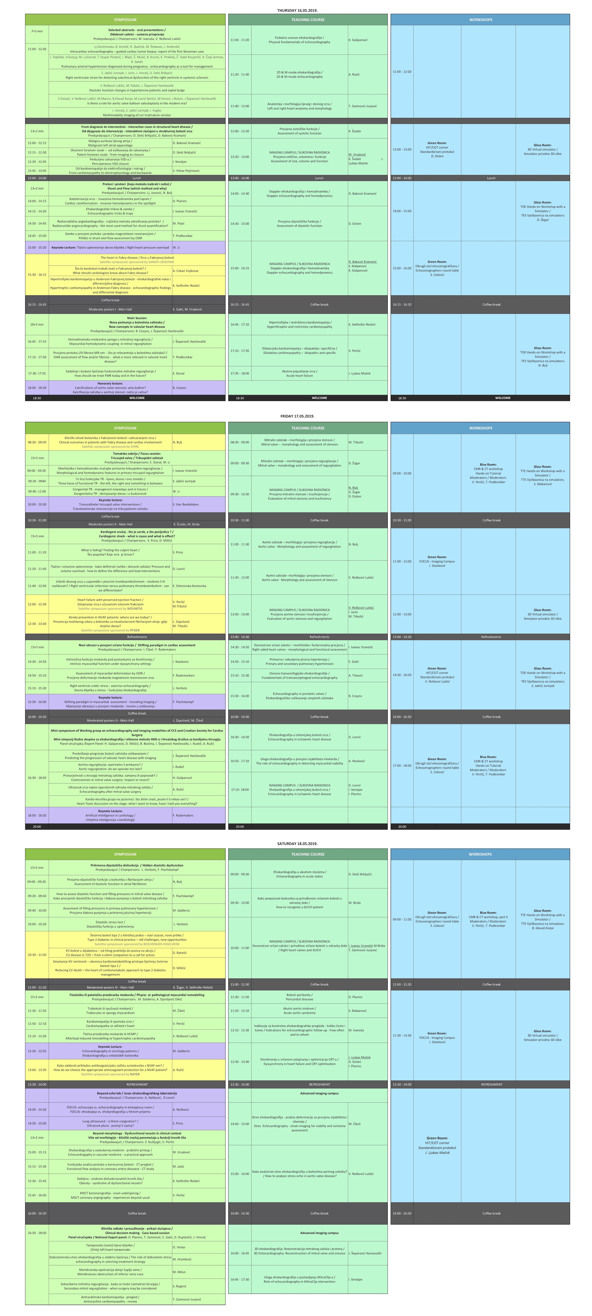 CroEcho 2019 Program